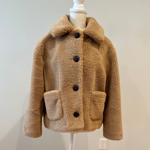 ZARA "Teddy Bear" Short Jacket Size M - Picture 1 of 7
